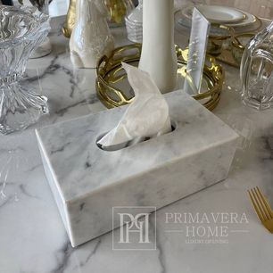 Tissue holder, modern, marble, glamorous, white and gray tissue holder 