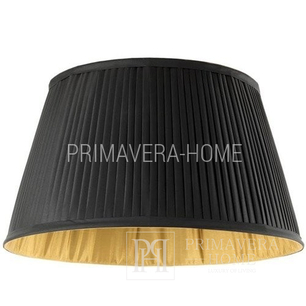 Elegant black and gold pleated lampshade BOUILOTTE 35 cm OUTLET 