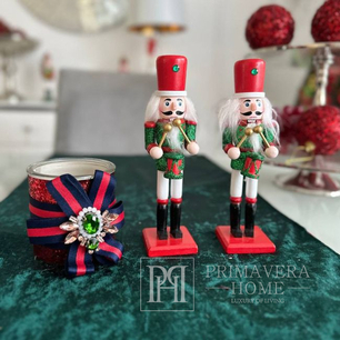 Nutcracker with Christmas tree M red 