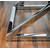 Coffee table stainless steel glass CRISS CROSS M