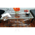 Coffee table stainless steel glass CRISS CROSS M