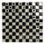 Mozaika Szklana Diamentowa CZARNO BIAŁA Hermiona szachownica