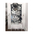 Stilinga blizgi medinė vonios kambario komoda, glamour stiliaus, juoda balta ELIZABETH VONIOS KAMBAR