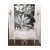 Stilinga blizgi medinė vonios kambario komoda, glamour stiliaus, juoda balta ELIZABETH VONIOS KAMBAR