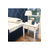 HAMPTONS glamouröser New Yorker Schlafzimmer-Nachttisch, weiß