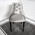 Stylowe krzesło glamour tapicerowane