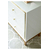 Lorenzo M Gold Glamour wooden lacquered chest of drawers with steel legs