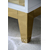 Glamour white gold lacquered bedside cabinet for bedroom Lorenzo S Gold