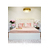 Poduszka dekoracyjna, na sofę, do sypialni, do salonu, różowa, srebrna