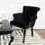Komfortabler Glamour-Stuhl LARGO, besticht durch seine hohe Ästhetik und seine bequeme, funktionale Form.