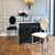 Modern New York white glamor stool MEDALLION OUTLET