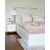 A glamor upholstered quilted bed modern New York style white SPECTER GOLD 