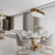 OPERA Gold Glamour Stuhl für das Wohn- und Esszimmer grau
