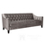 Glamour stiliaus sofa su miego funkcija pilka, smėlio spalvos  NEW YORK