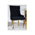 Minkšta dygsniuota kėdė ant plieninių kojų, auksinė ir juoda, skirta svetainei „TIFFANY“ 