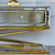 Gold cabinet on metal legs, New York, glamor RTV CHICAGO OUTLET