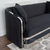 MADONNA modern silver black Stylish glamour New York-style upholstered sofa OUTLET