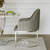 OPERA Silberner Glamour-Sessel für das Wohn- und Esszimmer grau