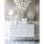 The glamor chest of drawers FRANCO glass super white silver OUTLET