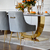 PALOMA Gold Dining Chair Gray
