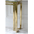 Modern console stainless steel with white marble top OSKAR GOLD OUTLET