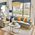 MADONNA elegant and modern grey gold glamour New York-style upholstered sofa for living room