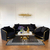 MADONNA modern black gold glamour New York-style upholstered sofa for living room