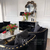 MADONNA modern black gold glamour New York-style upholstered sofa for living room