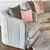 Glamour-Sessel modern plissiert Luxus stilvoll für das Wohnzimmer, Esszimmer grau silber MADONNA OUTLET