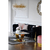Moderner Couchtisch für das Wohnzimmer mit weißer Marmorplatte, gold ART DECO OUTLET