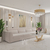 Moderner Couchtisch für das Wohnzimmer mit weißer Marmorplatte, gold ART DECO OUTLET