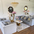 New York Glamour gepolsterter Sessel für das Wohnzimmer moderne Graugold MONTE CARLO 90x120x70cm