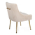 Chair PALOMA Dining gold beige 57x66x84