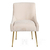 Krzesło tapicerowane w stylu glamour