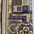 Luxurious Versace Découpage wallpaper with blue and gold squares