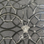 Tapeta czarno srebrna Versace IV  La Scala Del Palazzo geometryczna w kształcie pierścienia