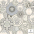 Decorative wallpaper glamor Versace Les Étoiles De La Mer plates shade of gray 