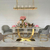 OPERA Gold Glamour Stuhl für das Wohn- und Esszimmer grau