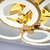 Moderne Art Deco Moderne Gold LED Deckenleuchte für das Wohnzimmer des Schlafzimmers CERICHO