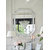 RARE SILVER glamouröser geometrischer Spiegel in einem silbernen Rahmen, 80x100