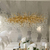 Chandelier, glamour ceiling lamp, modern hanging lamp RAIN L GOLD