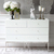 The glamor chest of drawers FRANCO glass super white silver OUTLET