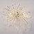 Glamor wall lamp, exclusive designer wall lamp in a modern style, silver RAIN 