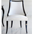 Upholstered chair CARLOTTA glamor oak, white, black