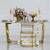 Kėdė MARCO auksinė, glamour, svetainei ir valgomajam, smėlio spalvos
