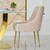 Chair PALOMA Dining gold beige 57x66x84