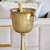 Cooler na szampana złoty wysoki podłogowy uchwyty 89 cm