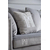 Glamor corner upholstered sofa bed with sleeping function Gray NERO 280 cm