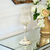 A metal glass candlestick with a VILLA S lampshade 33cm