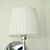New York Classic Wandleuchte mit weißem Lampenschirm Wandleuchte für Wohnzimmer, Schlafzimmer, Badezimmer, Silber ANGELO K 